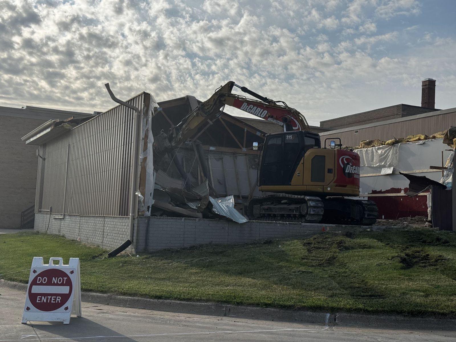Tearing down the old room