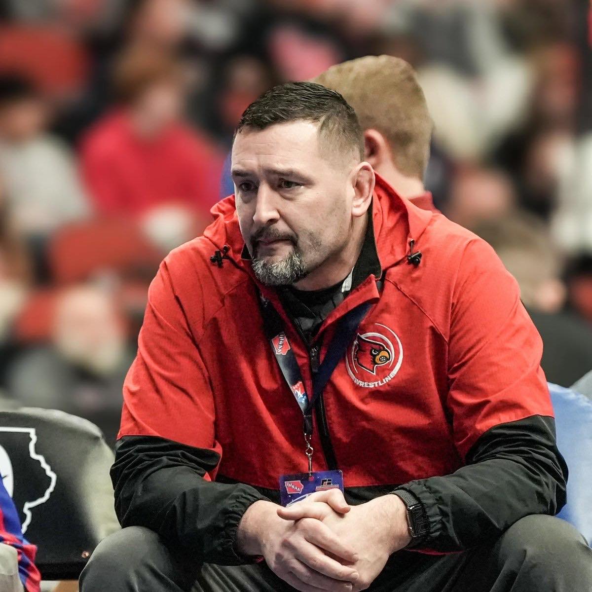 Coach Strandberg at the state tournament
